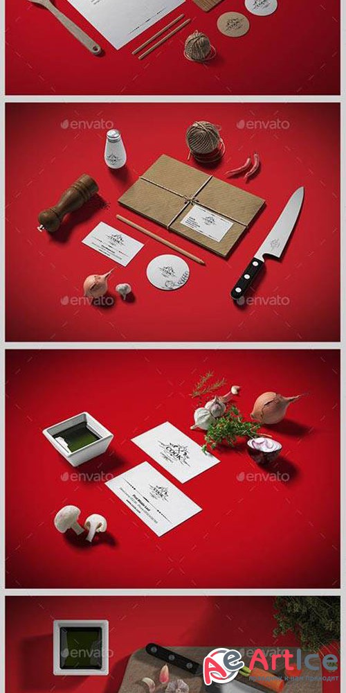 Restaurant Food Branding Identity Mock-up 890847