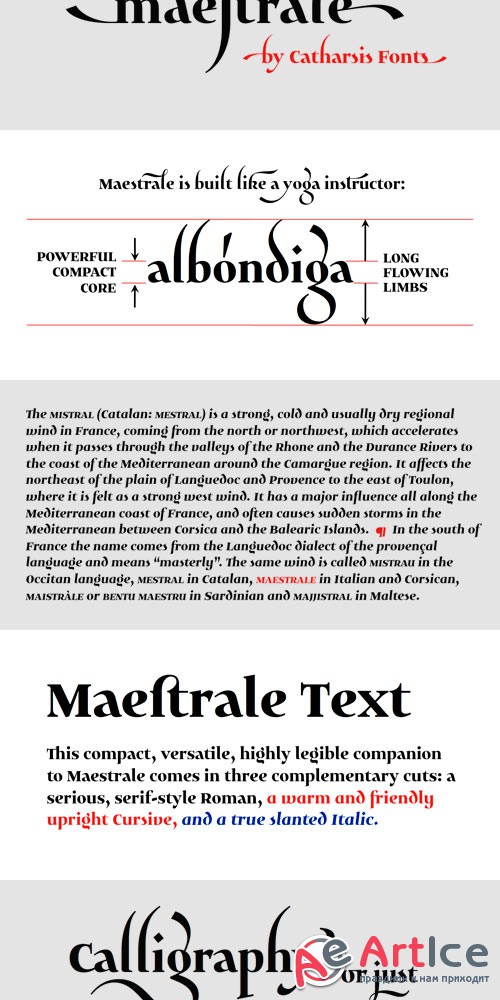 Maestrale Font Family - otf