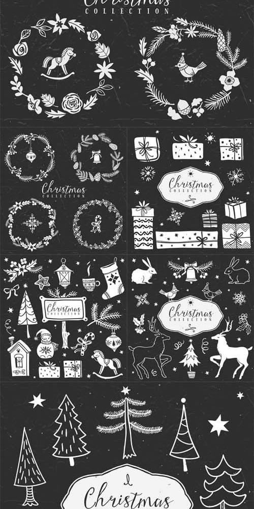 Vector Set - Christmas Collection Design Elements