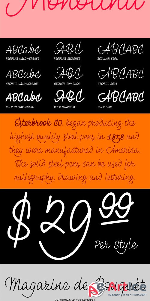 Monolina Font Family - otf