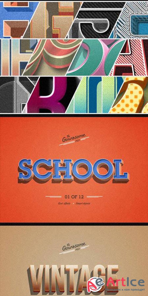 Retro Vintage Text Effects