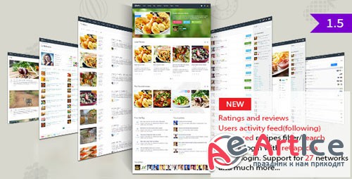 Gustos v1.4 - Community-Driven Recipes, WordPress Theme