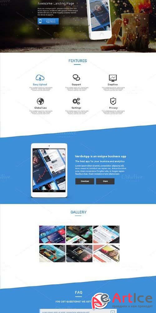 Verdo - Creative Landing Page