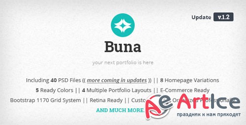 Buna v1.2 - Your Next Agency/Portfolio Template