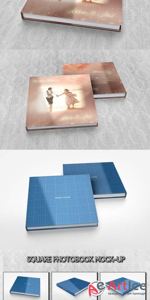 Square Photobook Mock-up