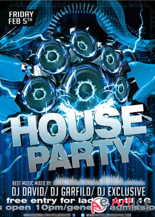 House Party Premium Flyer Template