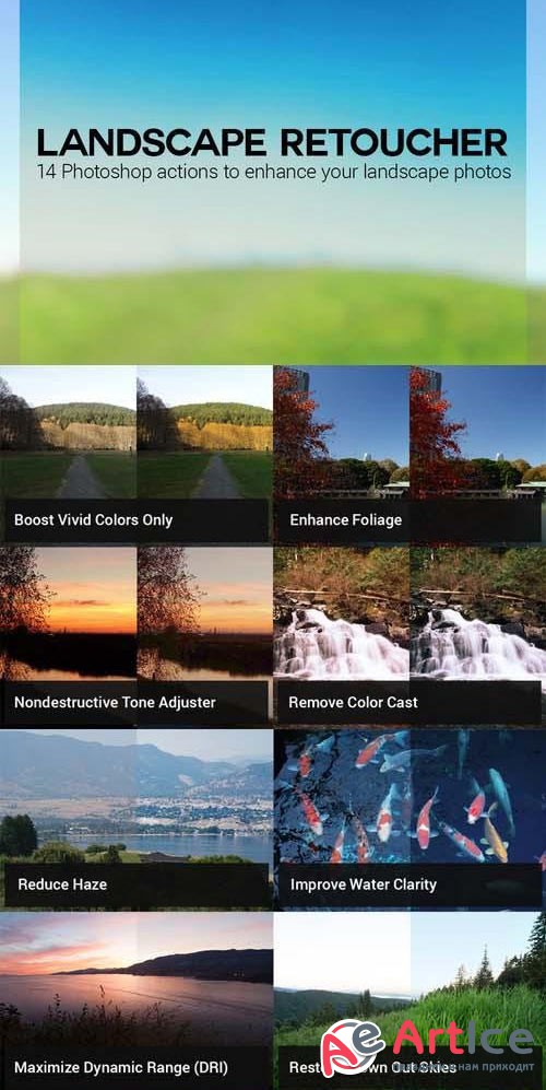 14 Landscape Retouching Actions