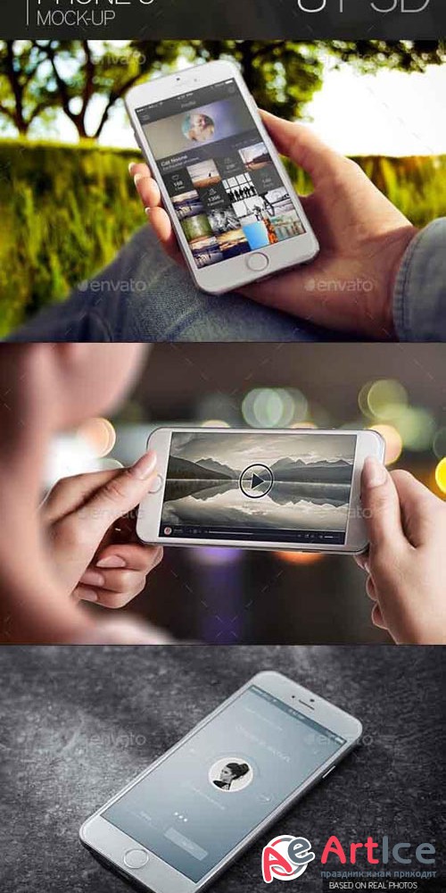 Photorealistic Phone 6 Mock-Up