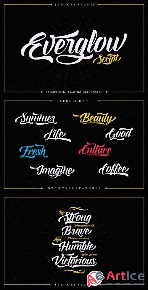 Everglow Script Font - otf