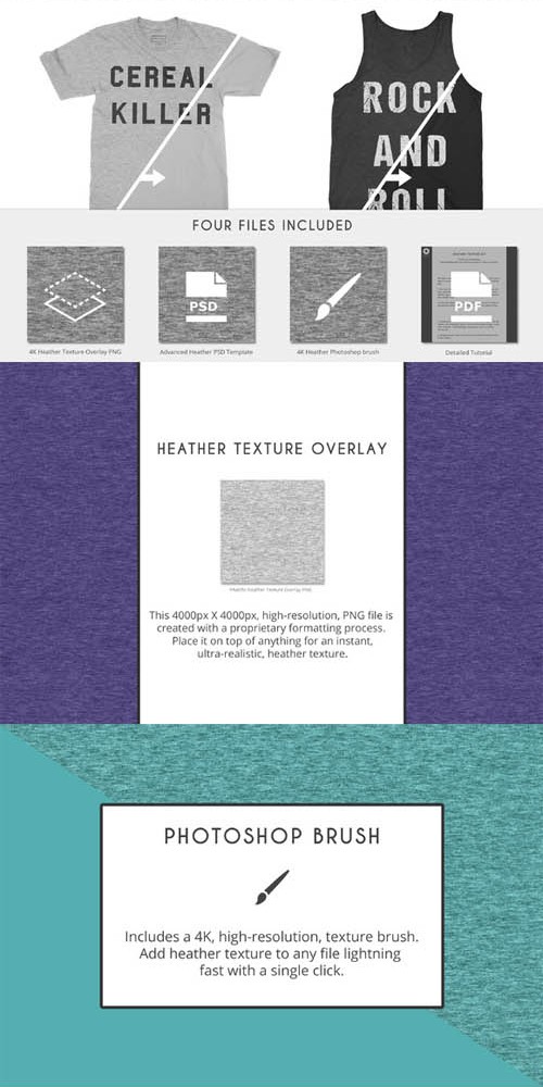 Heather Texture Bundle 413825 (Creativemarket)