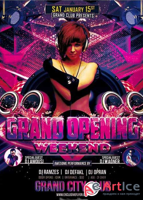 Grand Opening Weekend Premium Flyer Template