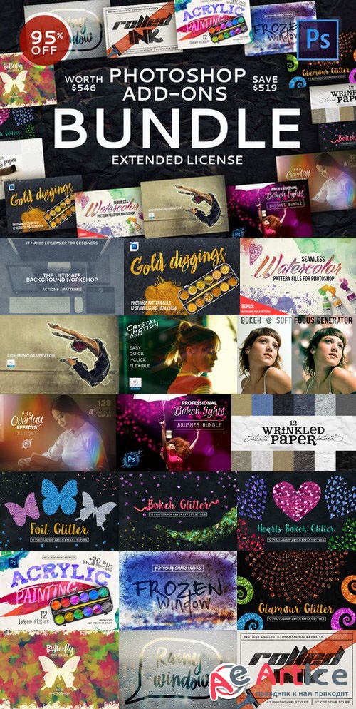 Photoshop Add-Ons Bundle - Creativemarket 502575