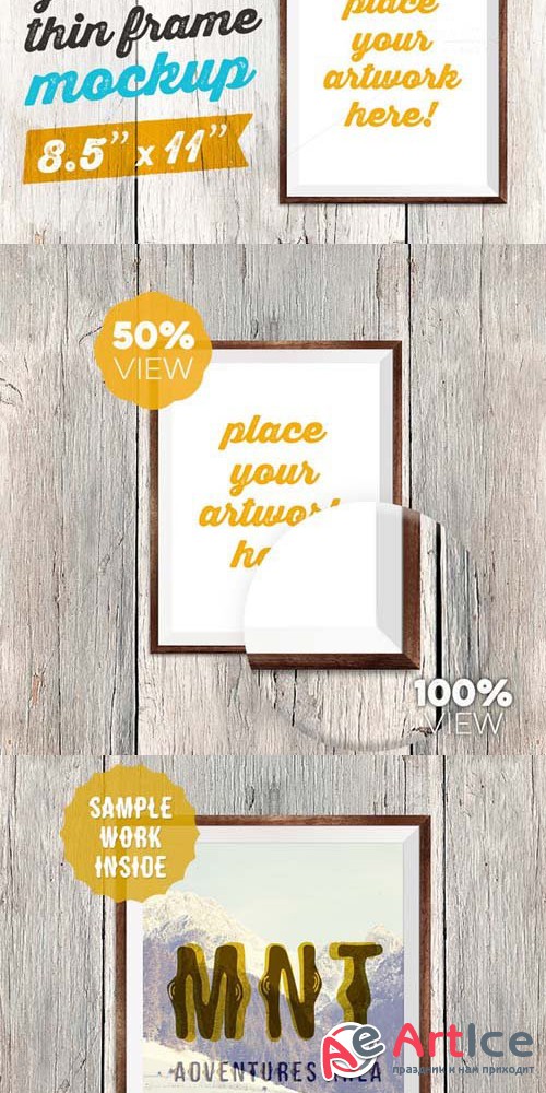 Your Print Thin Frame Mockup