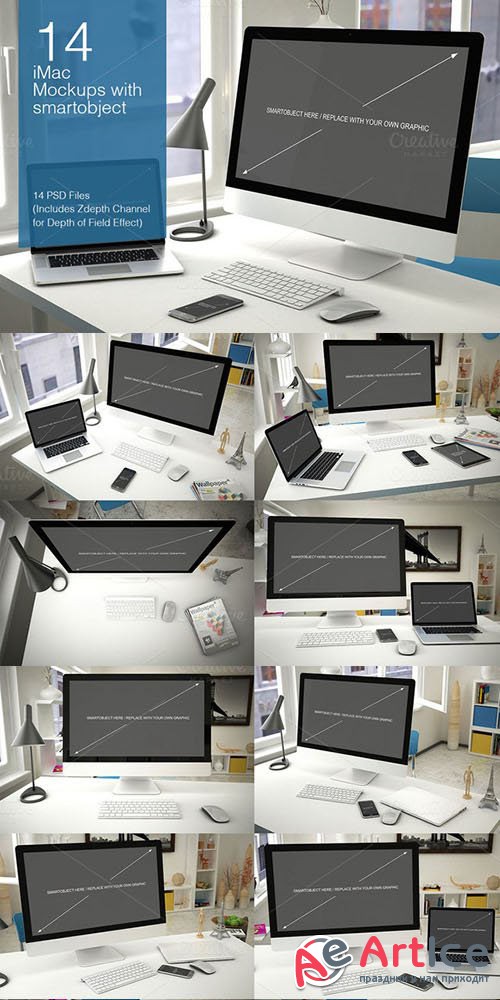 New iMac Mockup 14 PSD