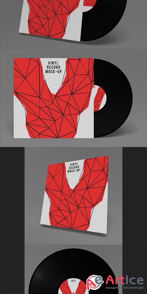 Vinyl Record Mockups for Photoshop