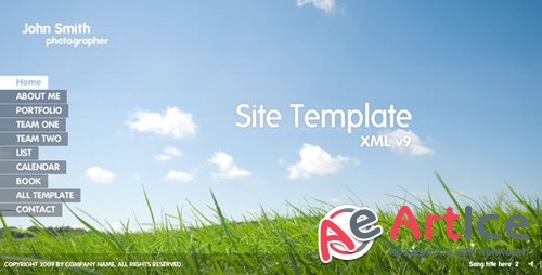 Flash Site Template XML v9 - Activeden 119171