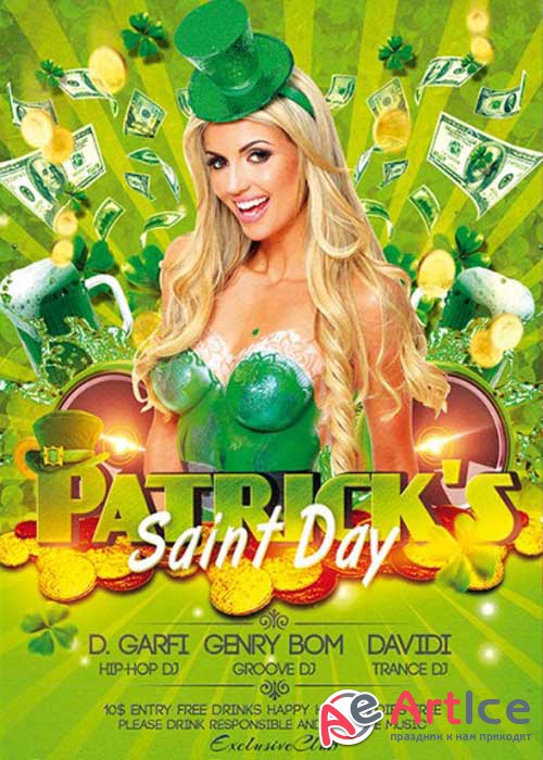 Patricks Saint Day 2 Premium Flyer Template