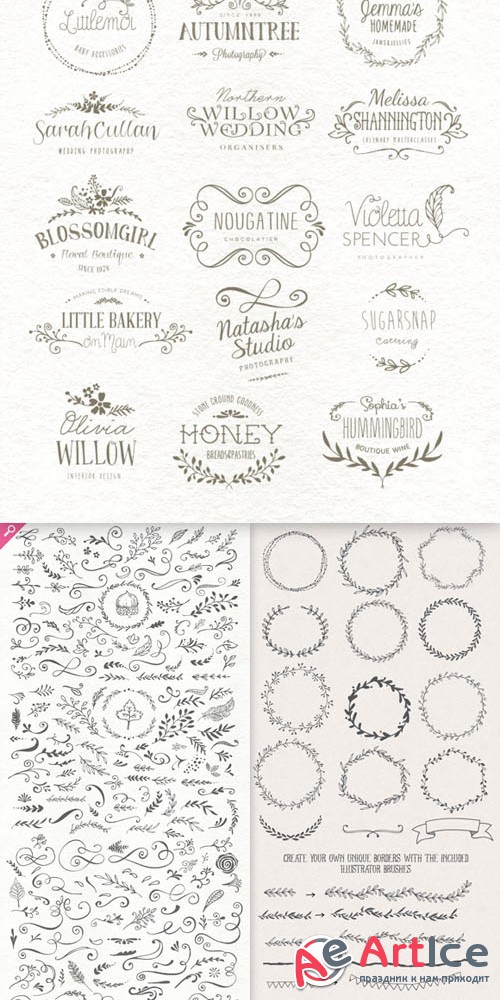 The Handsketched Designers Kit - Creativemarket 42397