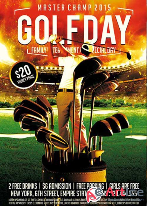 Golf Day Premium Flyer Template