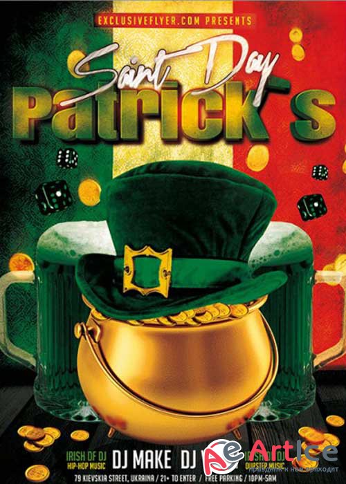 Patricks Saint Day Premium Flyer Template