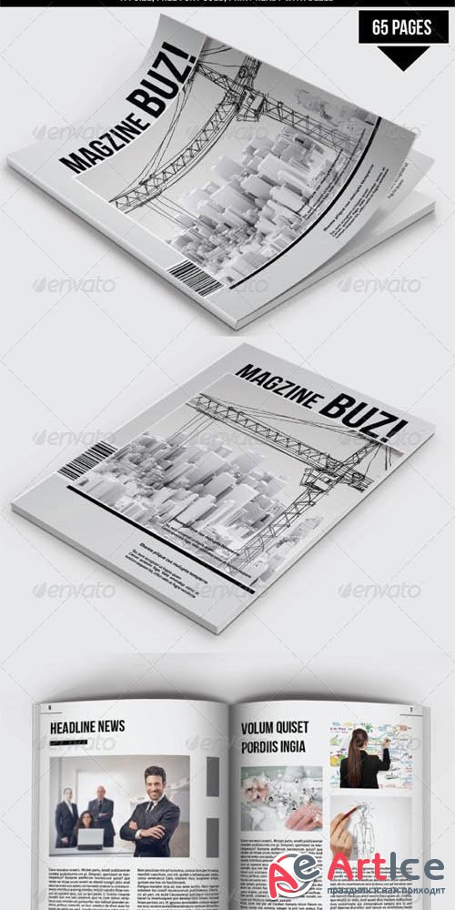 65 Pages Magazine Template