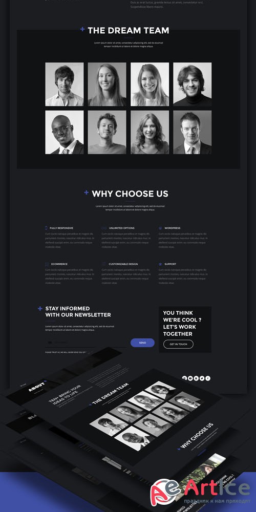 TEN+ PSD & HTML Template