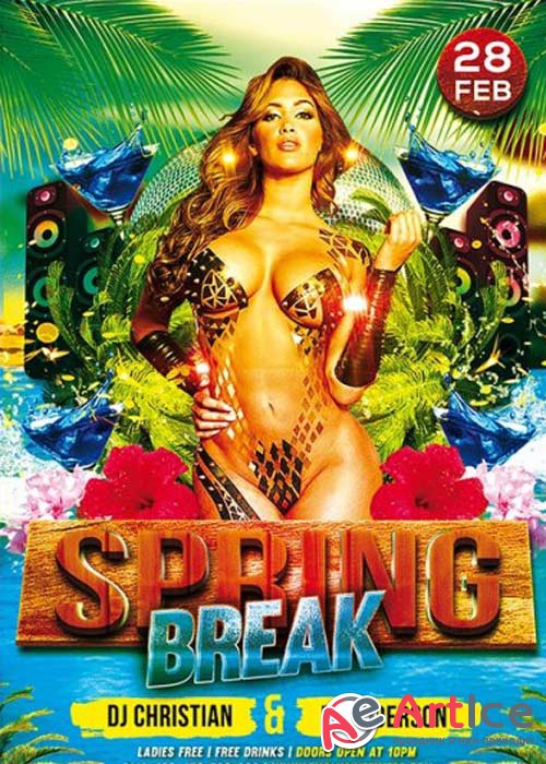 Spring Break Premium Flyer Template