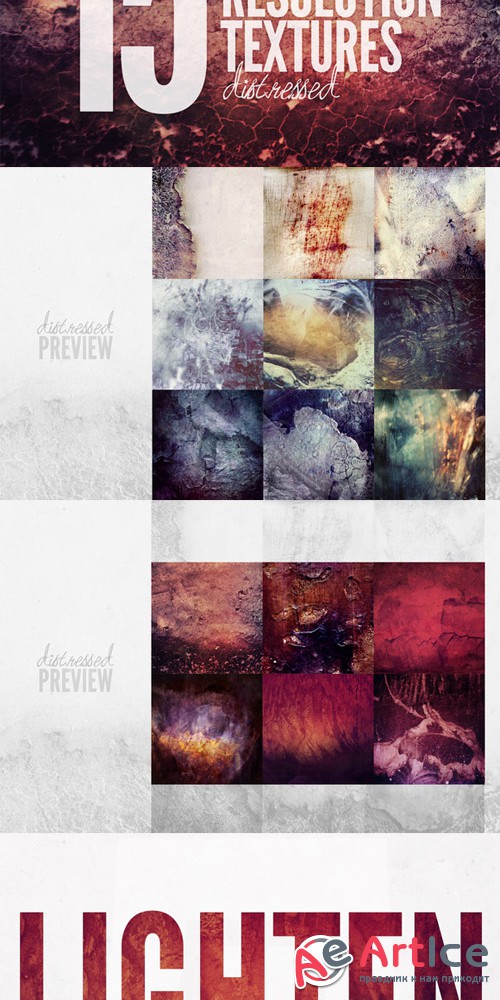 Distressed Textures - Creativemarket 137588