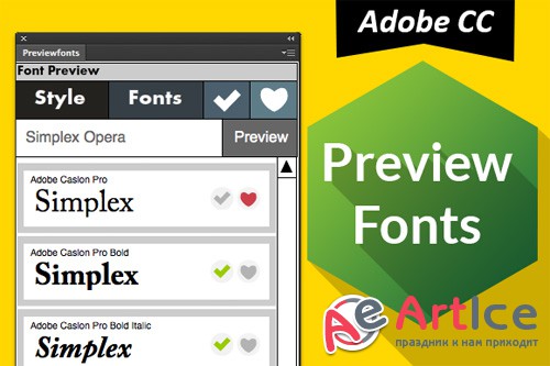 Preview Fonts CC Ps Ai - Creativemarket 25543