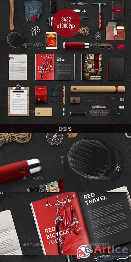 Travel Brutal Branding Mock-Up