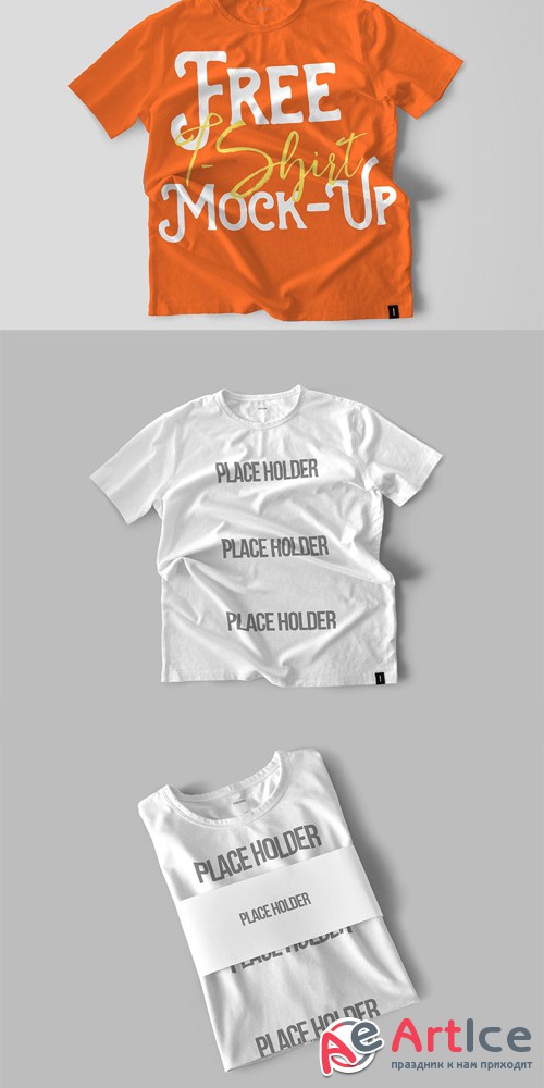 2 Cool T-Shirt Mock-up Template