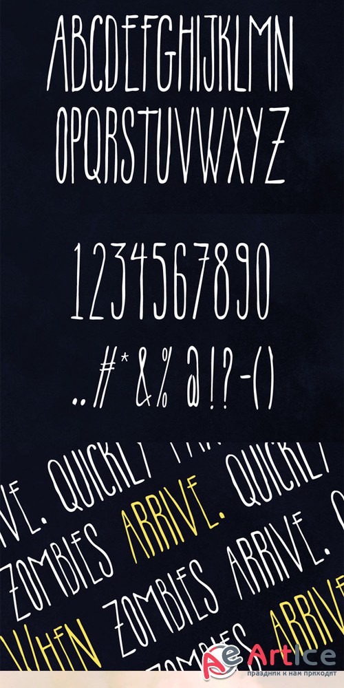 Flush Font - Creativemarket 125666