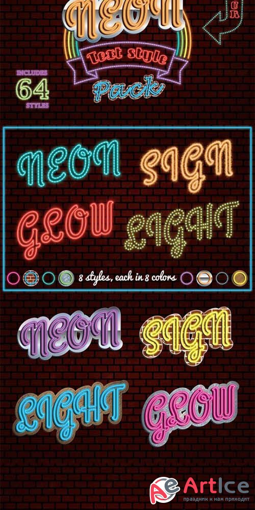 The Ultimate Neon Text Styles Pack