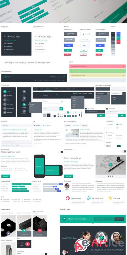 Master UI Kit - Creativemarket 450026