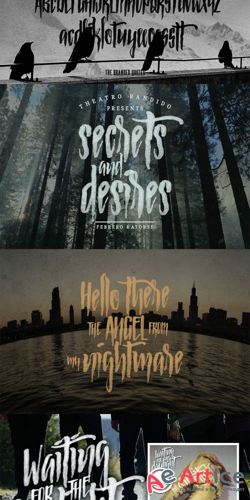 Strained Script - Creativemarket 510244