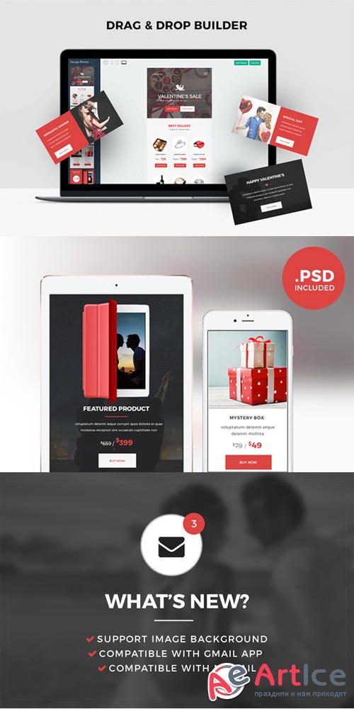 Valentine - Email + Builder Access - Creativemarket 521245