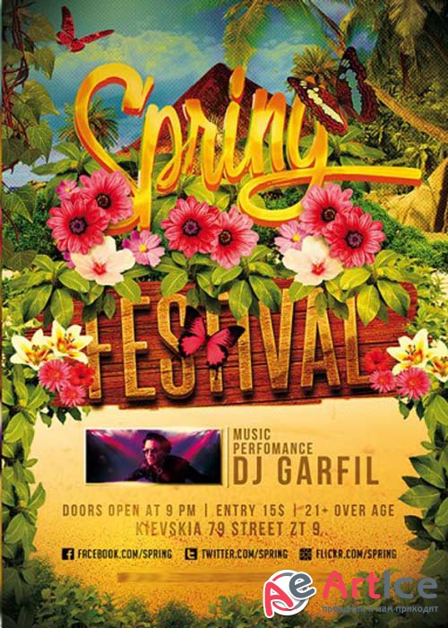 Spring Festival Premium Flyer Template