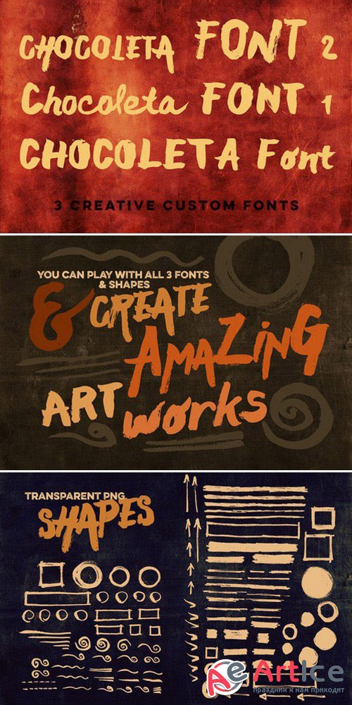 Chocoleta Script Fonts - Creativemarket 383041