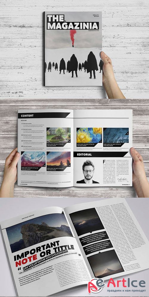 The Magazinia Indesign Template