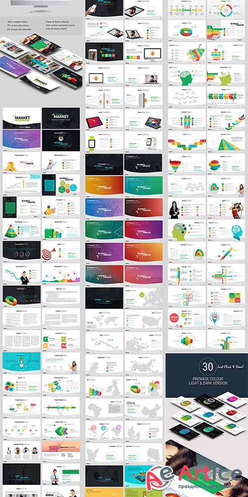 Market Powerpoint Template - Creativemarket 554138