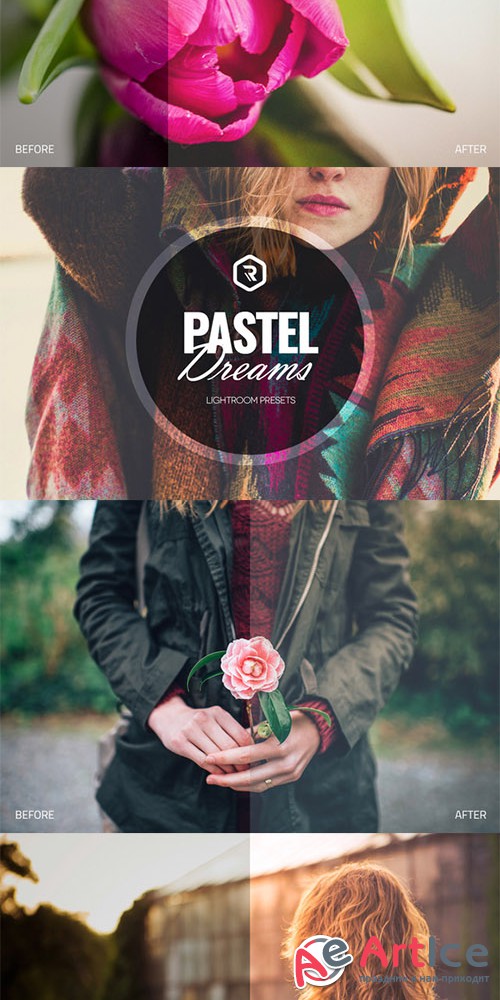 Pastel Dreams Lightroom Presets - Creativemarket 522280