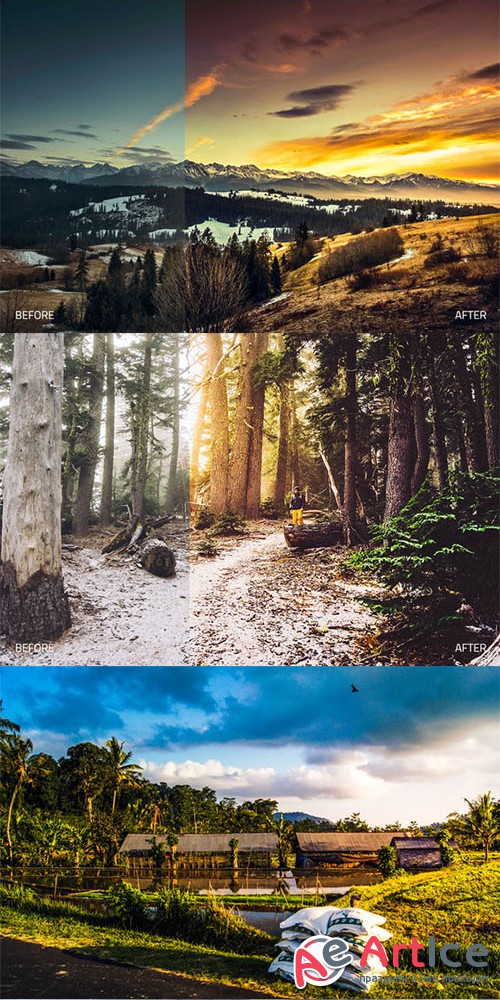 Ultra Landscapes Lightroom Presets - Creativemarket 529894