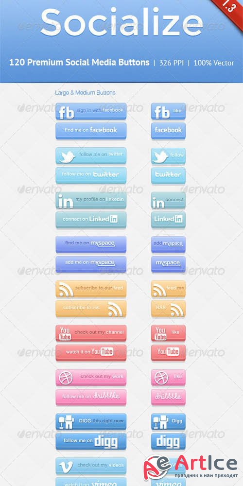 Socialize Social Button Kit