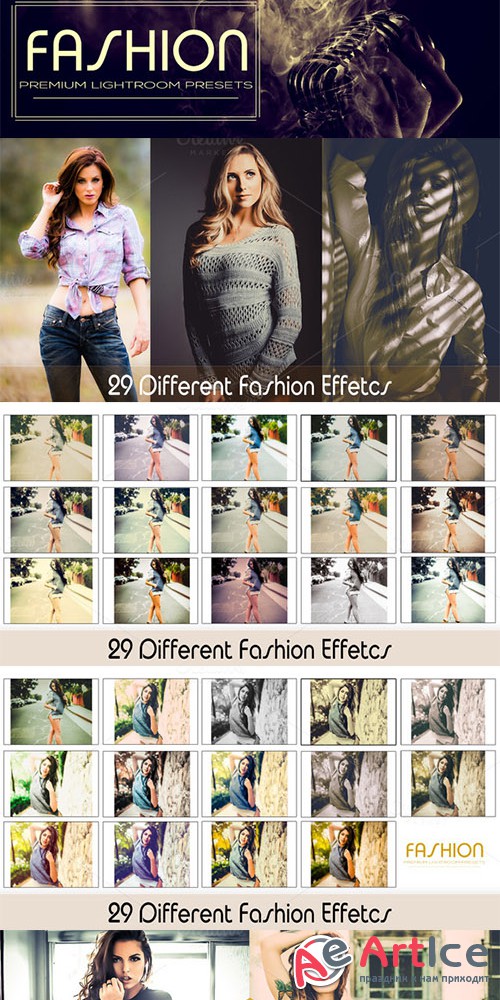 Fashion Workflow Lightroom Presets - Creativemarket 303294