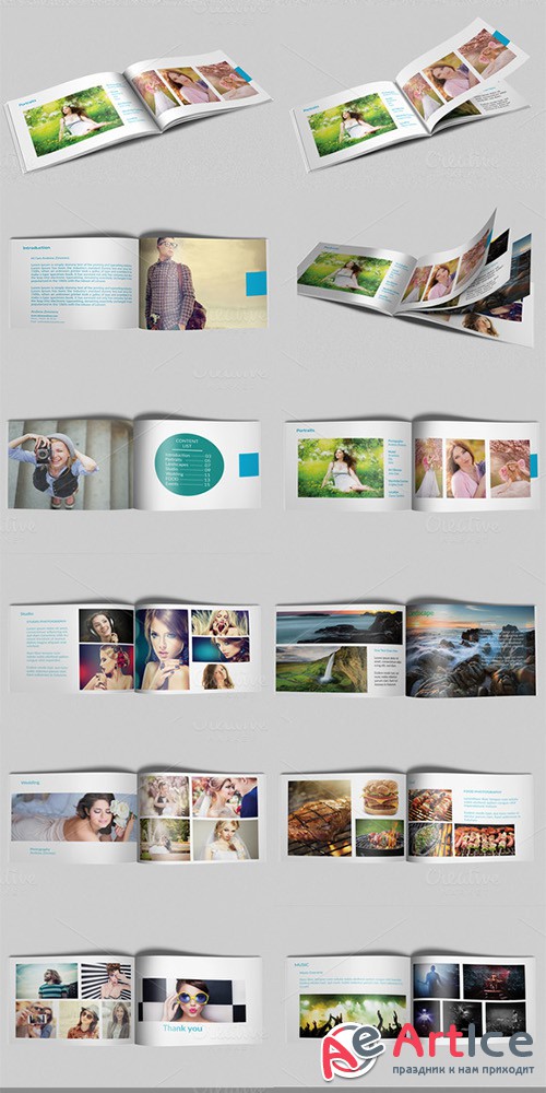 PSD Photography Portfolio Album - Creativemarket 307954