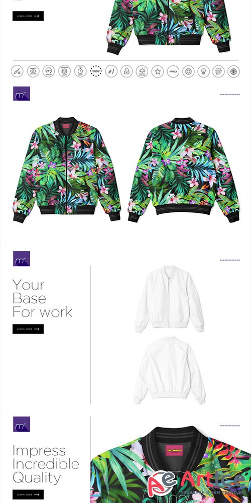 Bomber Jacket Mock-up - Creativemarket 476435