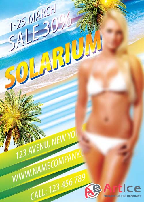 Solarium PSD Flyer Template