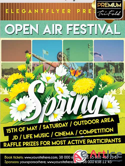 Spring Festival V2  PSD Flyer Template