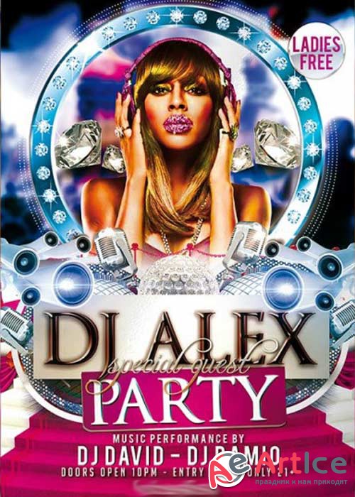 Special Guest DJ Alex Premium Flyer Template