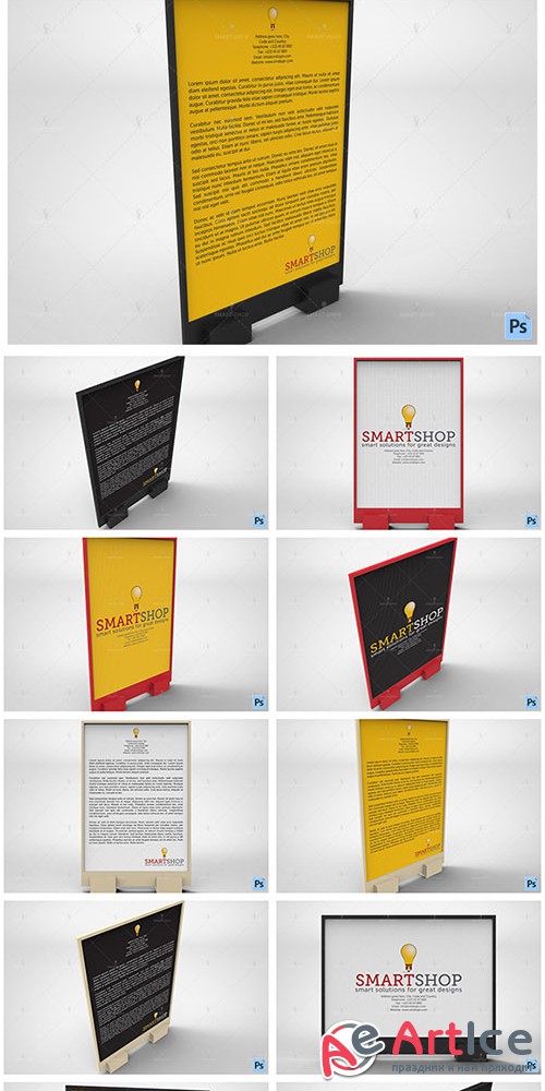 Flyer Display Mockup - Creativemarket 565554